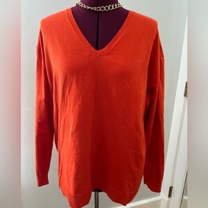 Lands’ End V-Neck Top Sweater Size XL 18.
